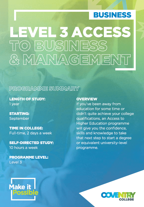 L3 access to business and management 2022