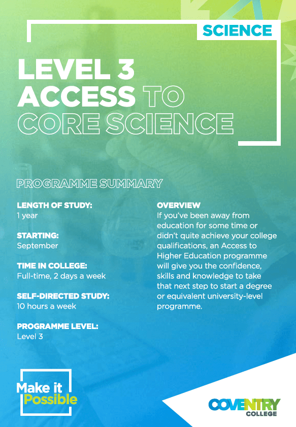 L3 access to core science 2022