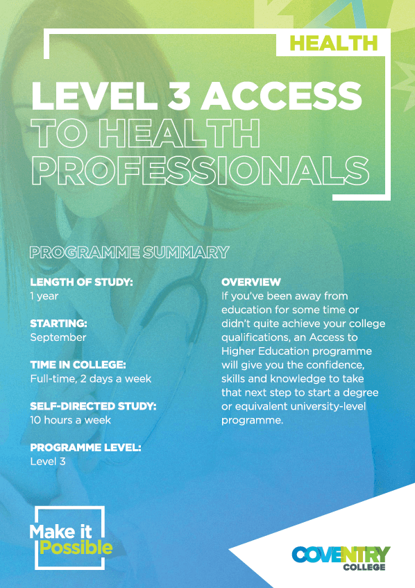 Button to download access to he health professionals course digest