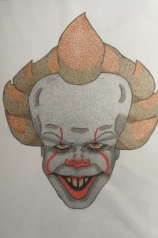 Adam's clown creation from Stephen King's 'IT'