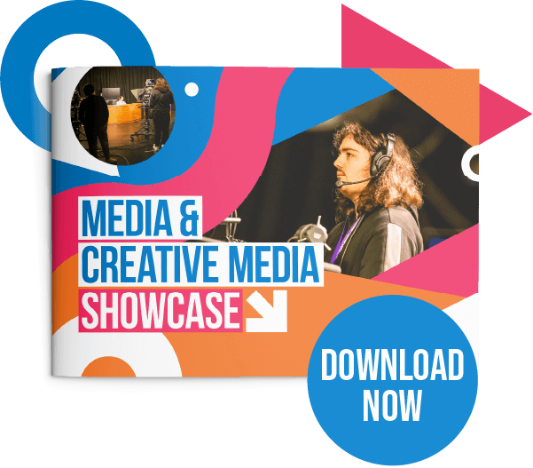 Front cover of media look book with download now button