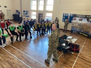 Learners posted to Coventry HQ to learn about life as an Army Reservist