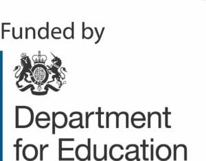 Funded by department for education logo