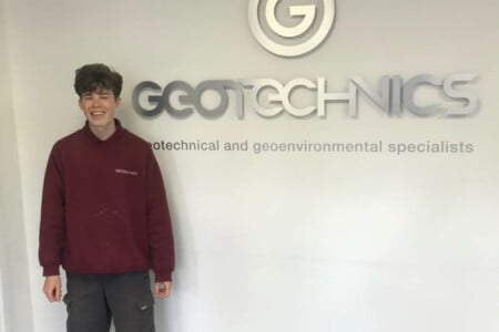 Milo mcinerney, 18, has secured a job as a lab technician at specialist construction firm geotechnics