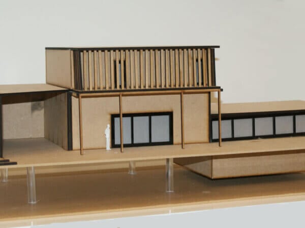 Model of building created by interior and architectural design learner