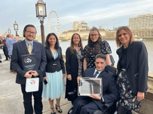 A group of tutors and students from Coventry College have been recognised at the House of Lords for their contribution to the community.