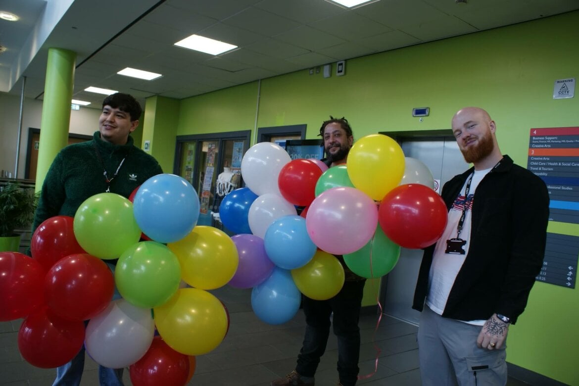 Three learners who took part in the Brit Challenge