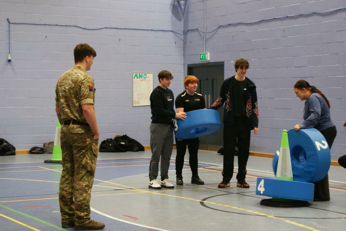 Public Services learners with The Army