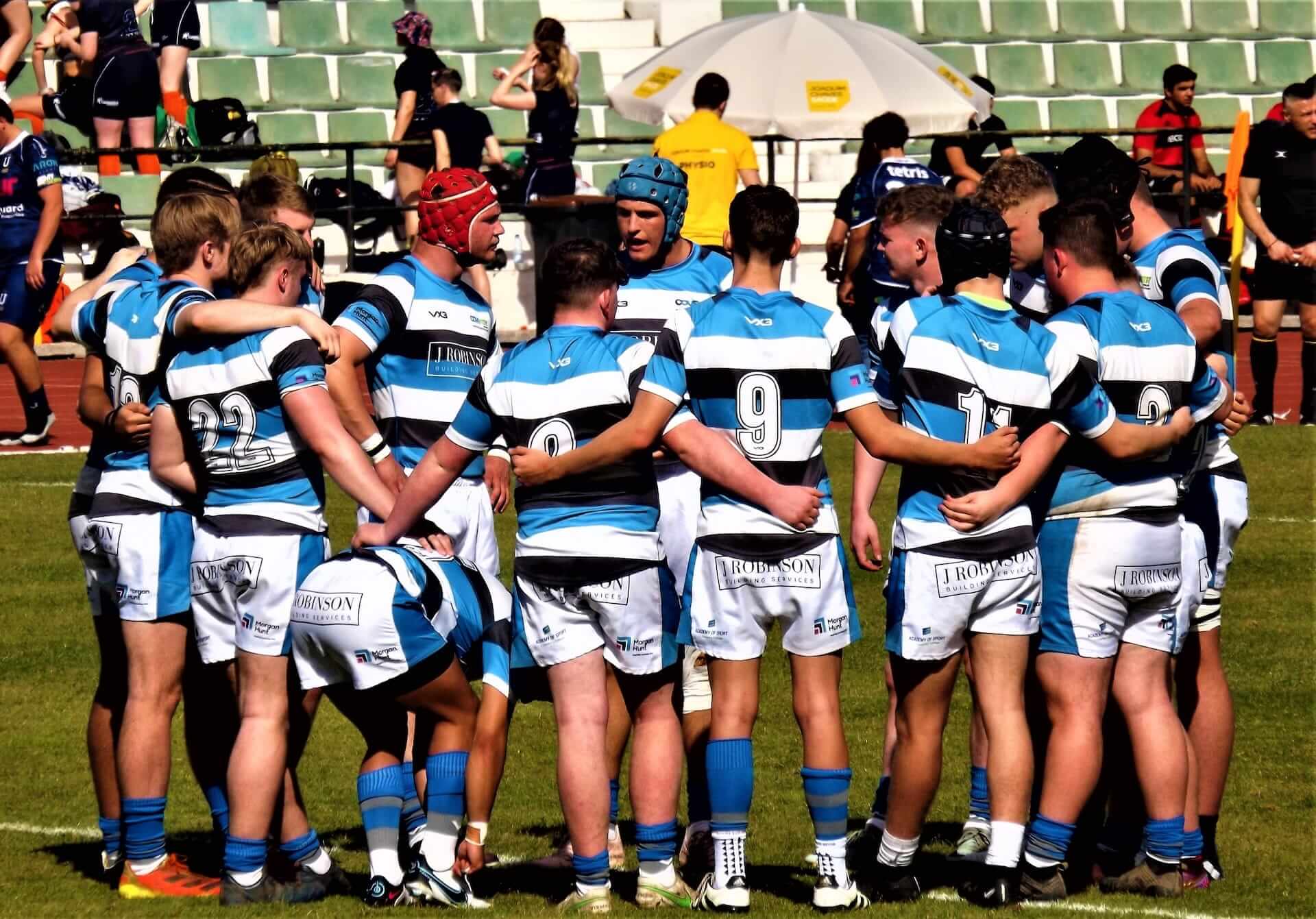 coventry college rugby team in a group during a match coventry college rugby team in a group during a match