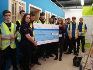 Coventry College Students Receive £500 Cheque from Valspar Trade Paint Company After Special Workshop