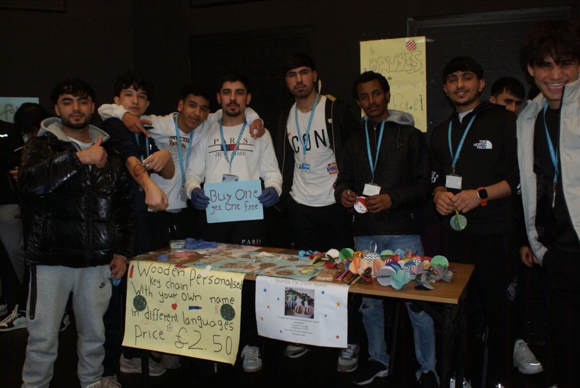 ESOL students at the winter fair