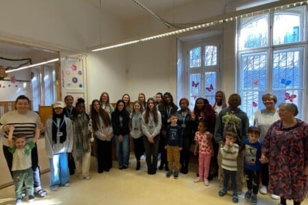 Health and Social Care students at Budapest kindergarten