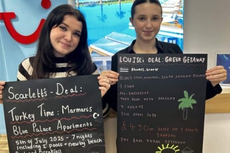 Travel and Tourism students at TUI work experience