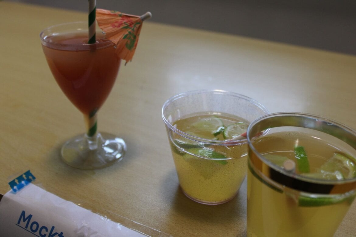 mocktails made by students