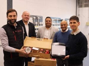 Construction Department Receives Donation from Reward Electrical