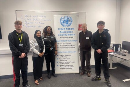 Public Service students with guest speaker from UNA