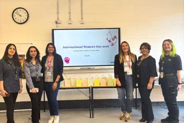 Managers form Jaguar Land Rover with female staff from Coventry College